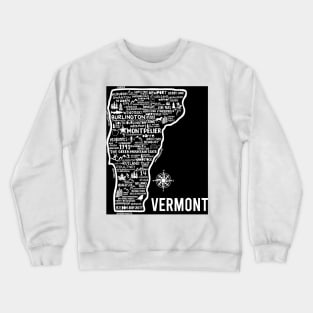 Vermont Map Crewneck Sweatshirt
